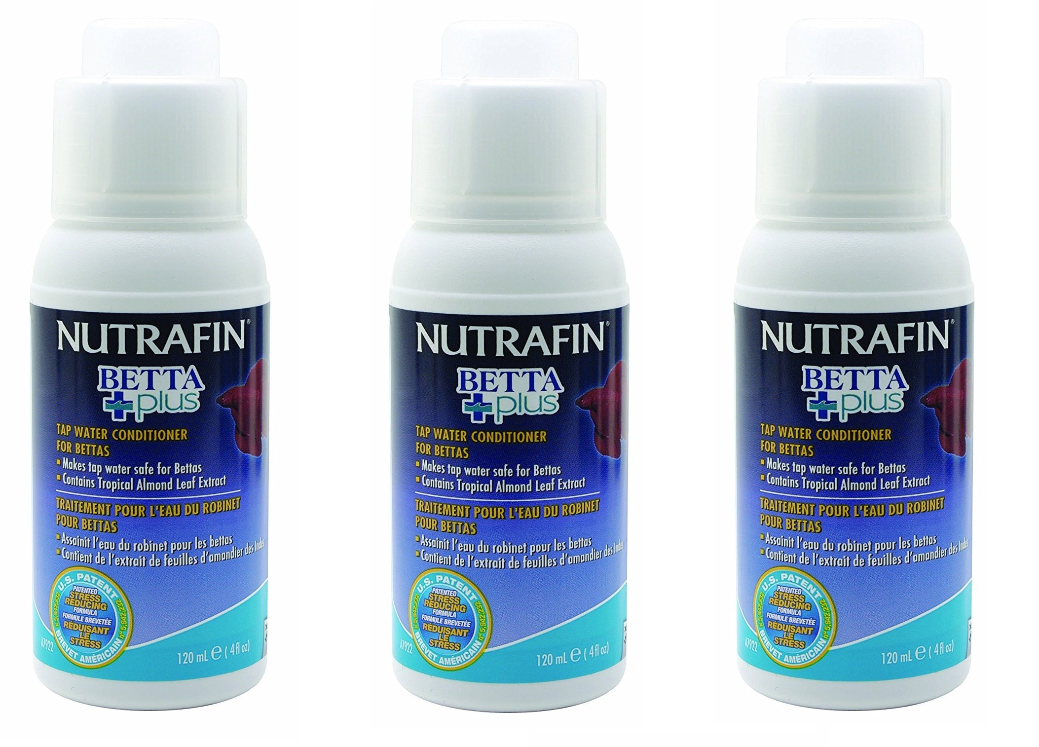 Nutrafin(3 Pack) Betta Plus, 4 Ounces Each