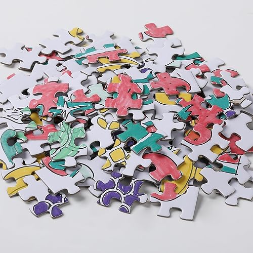 Miniatura 64 de Mr. Pen Rompecabezas en blanco - Paquete de 8, 28 piezas/paquete, 5.5 x 8.1 pulgadas, blanco, rompecabezas en blanco para dibujar