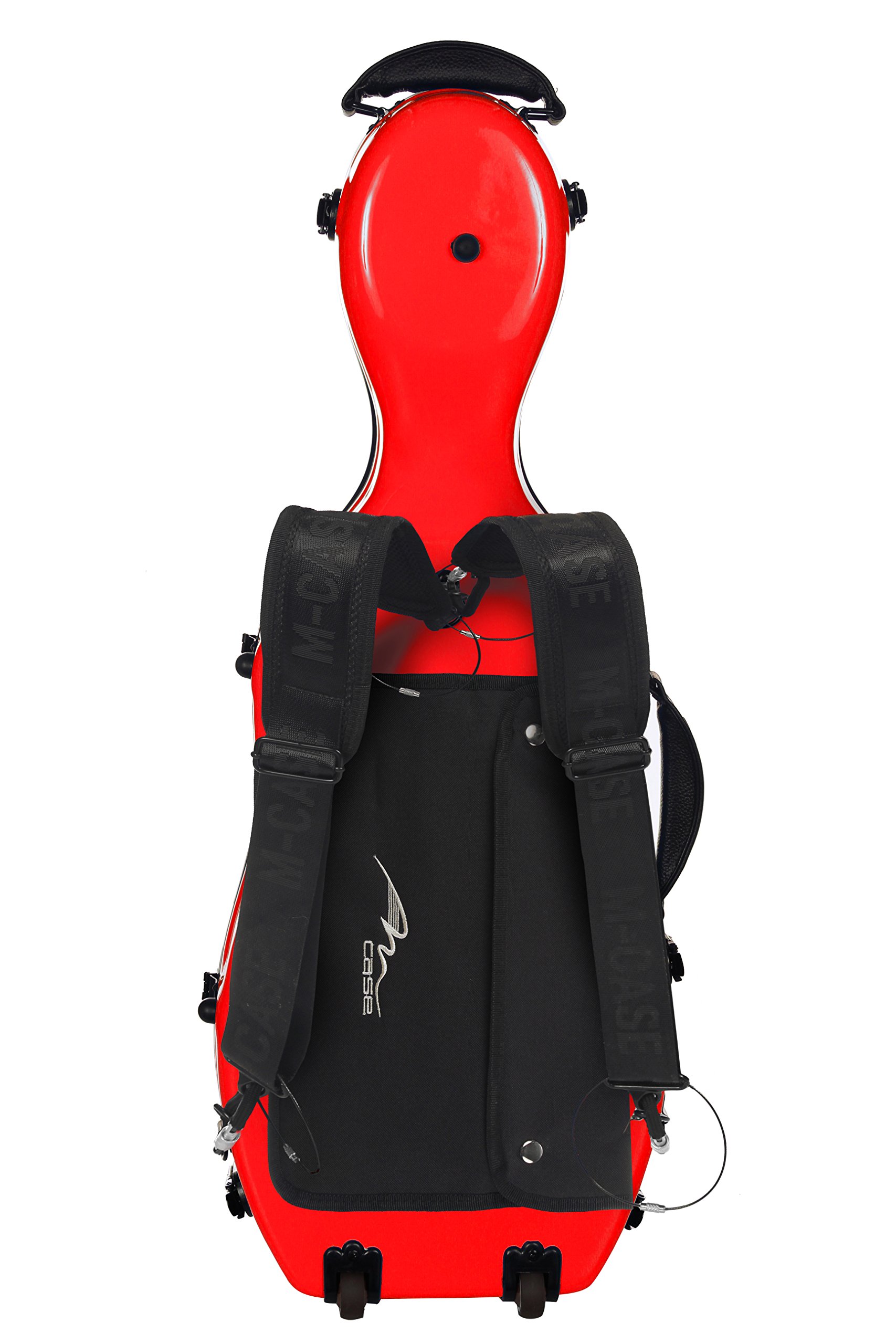 M-Case Custodia per Viola Fiberglass 38-43 Ultra Light rosso borsa musicale
