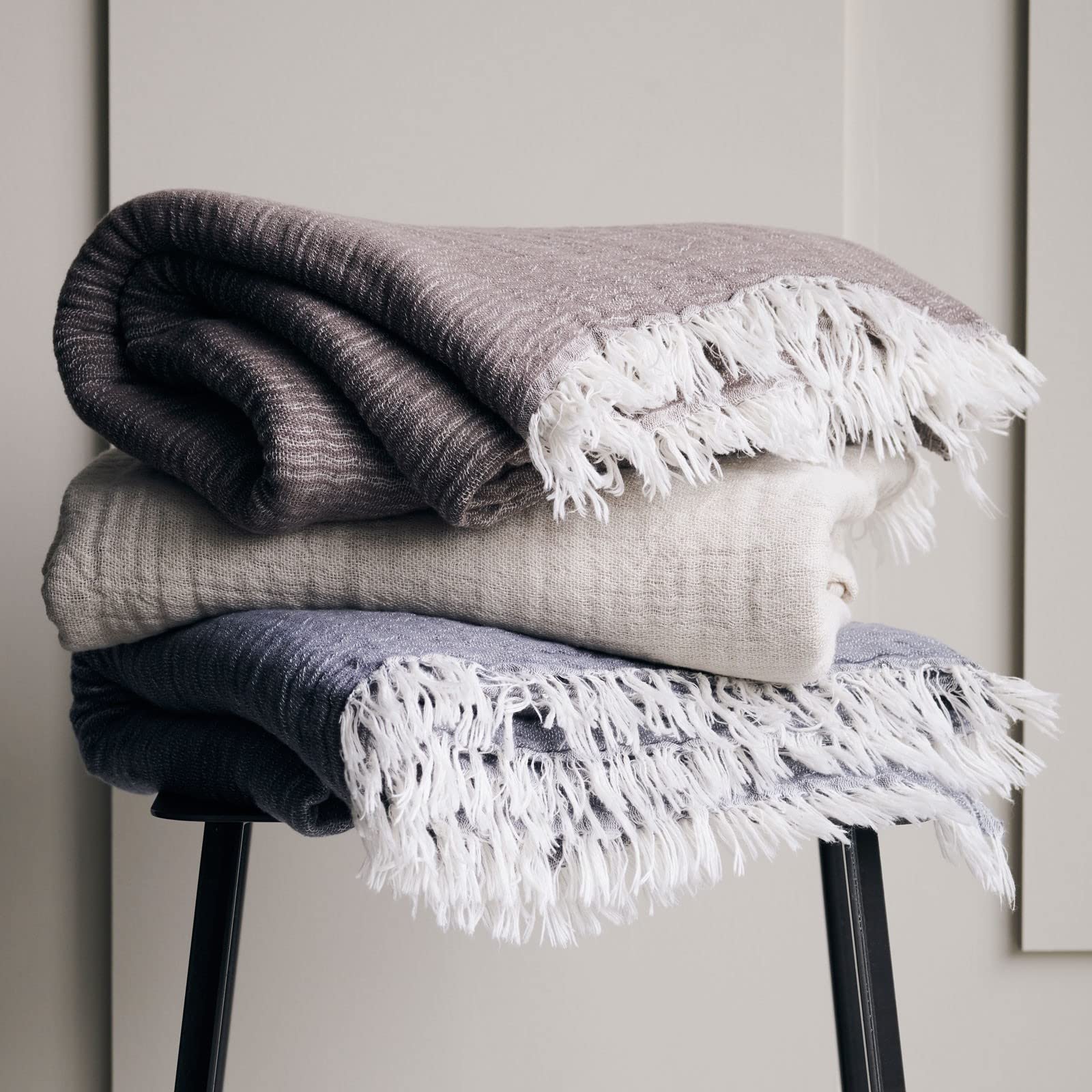 House Doctor, Decke, Alice, Beige, Baumwolle, l: 200 cm, w: 140 cm