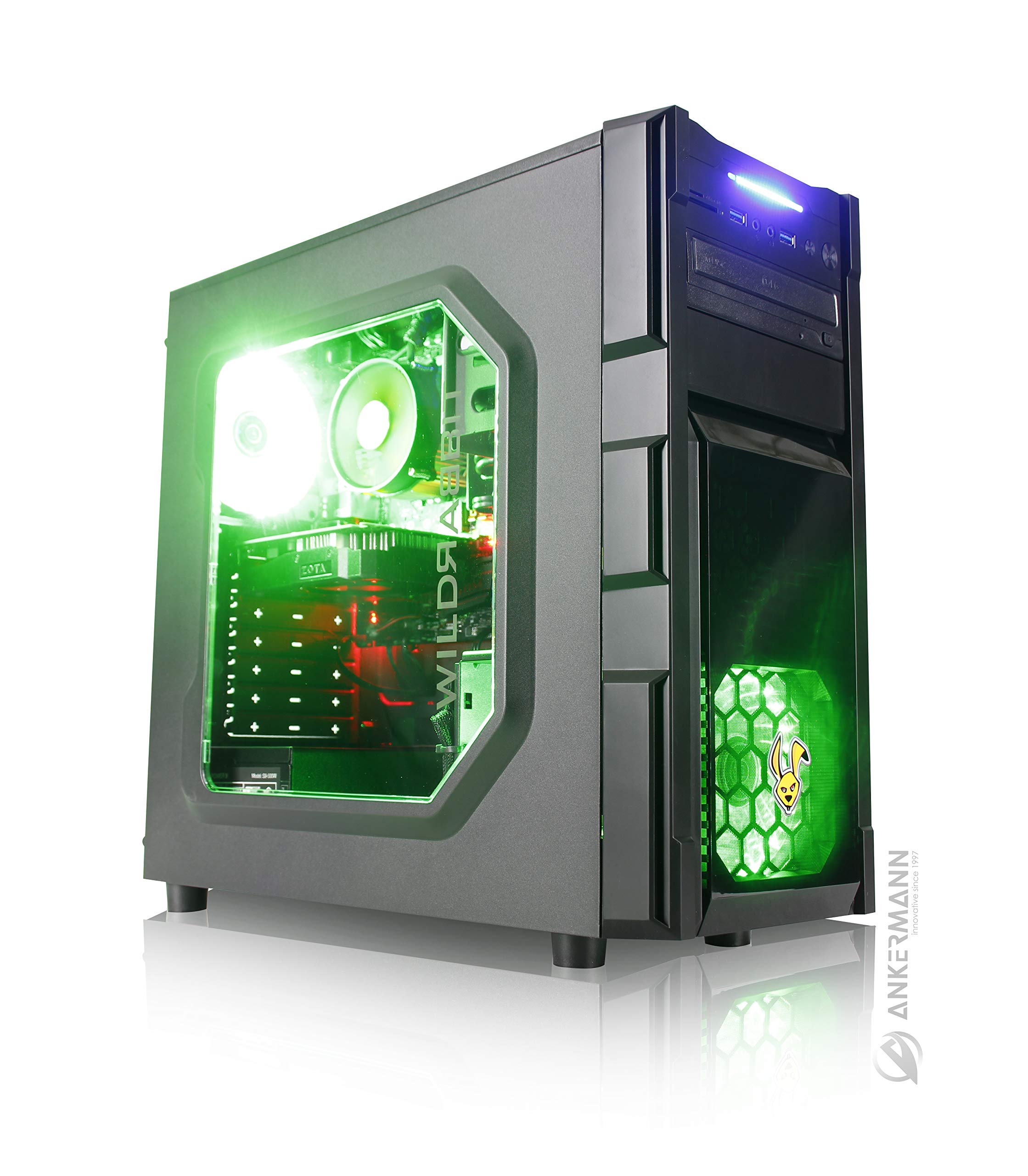 Ankermann Six Core Giochi PC PC Ryzen 2600 6x3.40GHz ASUS TUF GTX1660S 6GB 16GB RAM 480 GB SSD 1TB HDD Windows 10 PRO