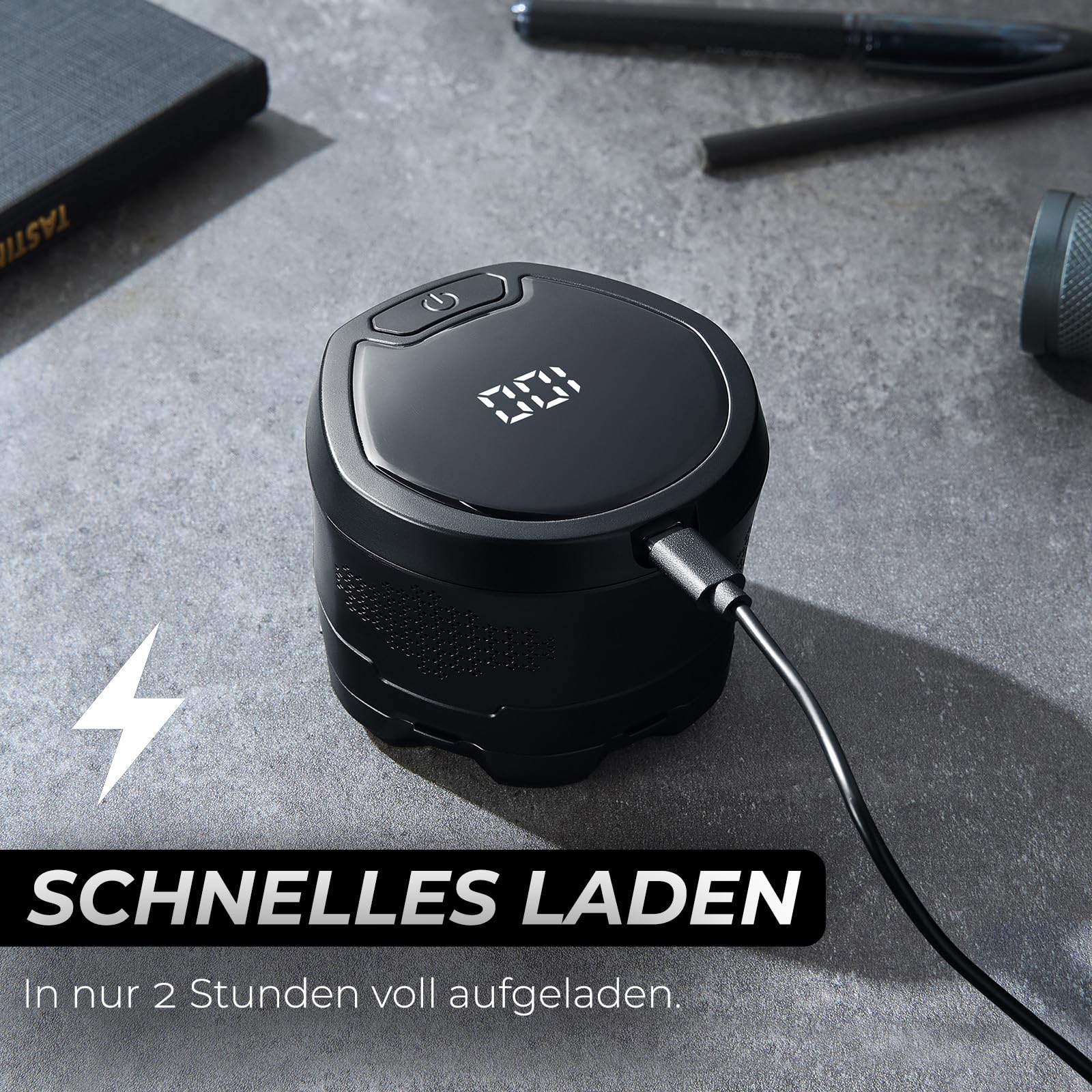 BALDWIN Glatzen Rasierer Herren – Glatzenrasierer 7D mit Magnetischen Scherkopf | Kopfrasierer Glatze | Bold Shaver Kopf | Head Shaver, Trocken und Nass Rasur, Wasserdicht, Kopf Rasierer