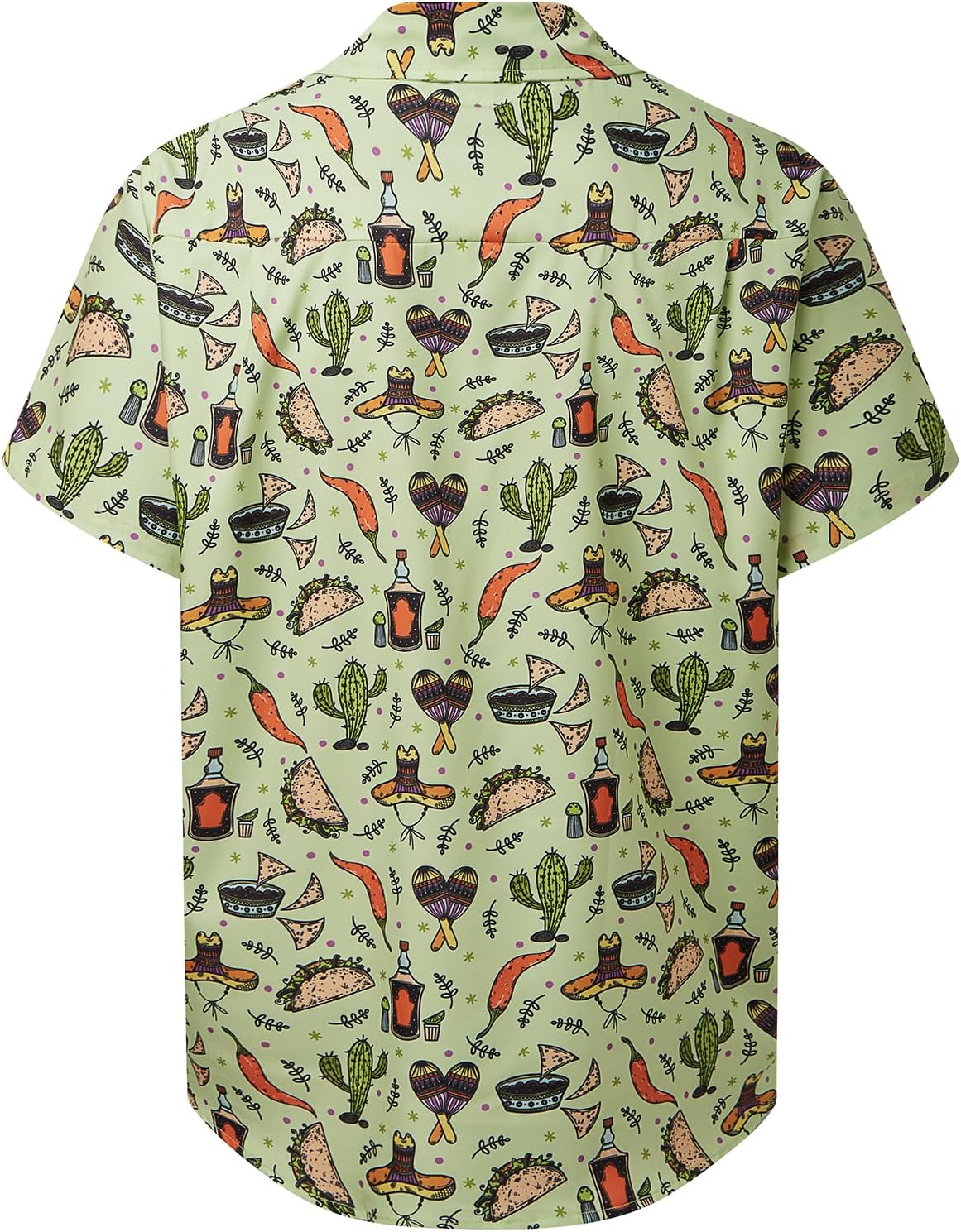 Hardaddy Men's Hawaiian Shirt Short Sleeve Funny Printed Casual Button Down Aloha Shirt - Image 2