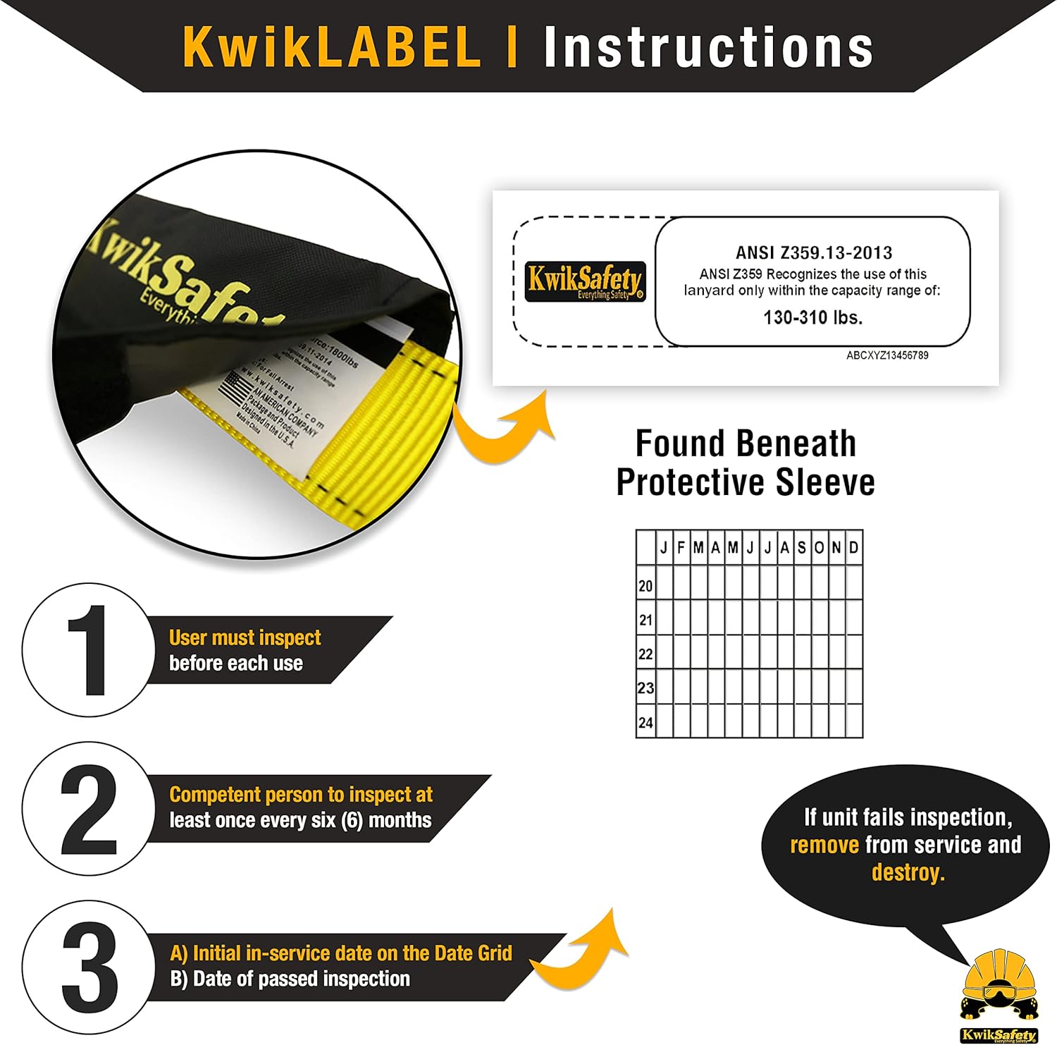 KwikSafety - Charlotte, NC - BOA [4 PACK] External Shock Absorber Single Leg 6ft Safety Lanyard OSHA ANSI Fall Protection Restraint Equipment Snap Rebar Hook Connectors Construction Arborist Roofing