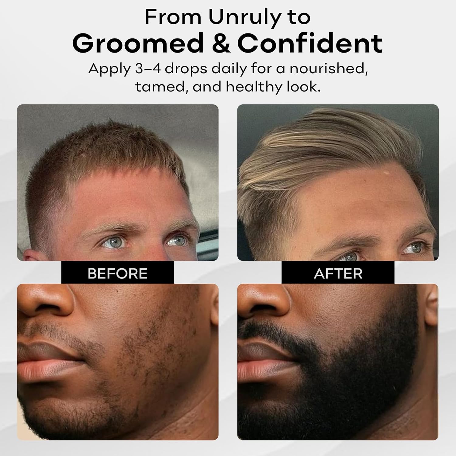 BAHAWAT Beard Oil -Premium Beard Oil Conditioner & Softener - Leather Sandalwood scent- Eliminates Beard Itch, Promote a Healthy, Full Beard, Natural Ingredients, 2 ounce. - Image 7