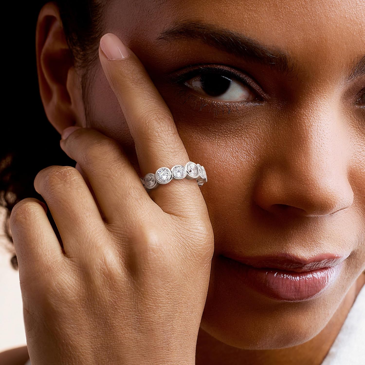 Ross-Simons 4.00 ct. t.w. CZ Eternity Band in Sterling Silver