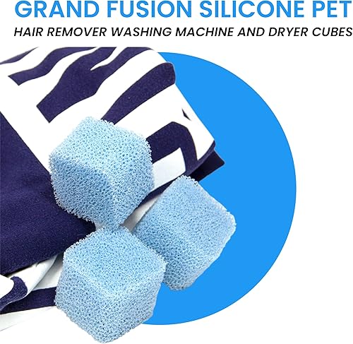 Miniatura 2 de Grand Fusion Quitador de pelo de mascotas de silicona para lavadora y secadora, removedor de pelo de perro y gato, removedor de pelusas, elimina la