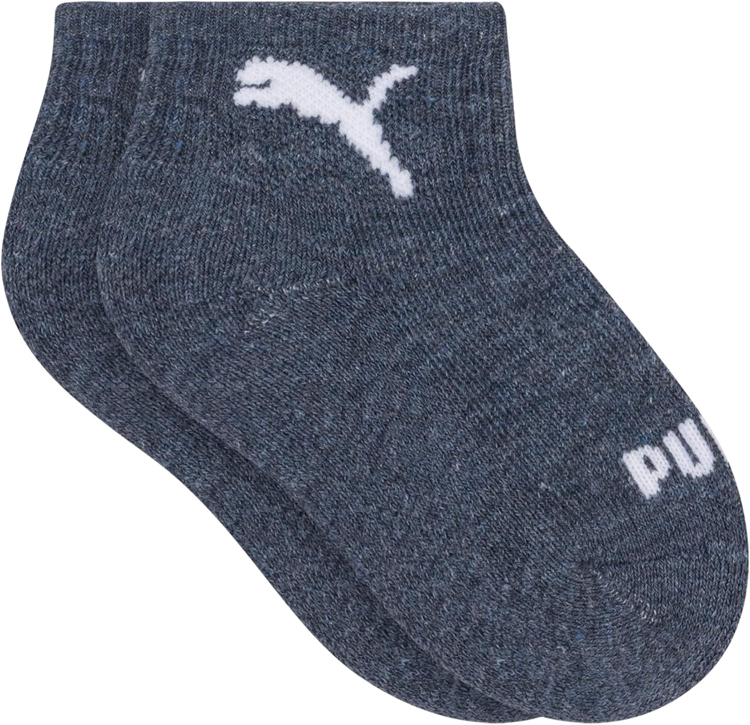PUMA Unisex Baby 6-pack Infant Anklet Socks, Extra Cushion & Comfort-toe