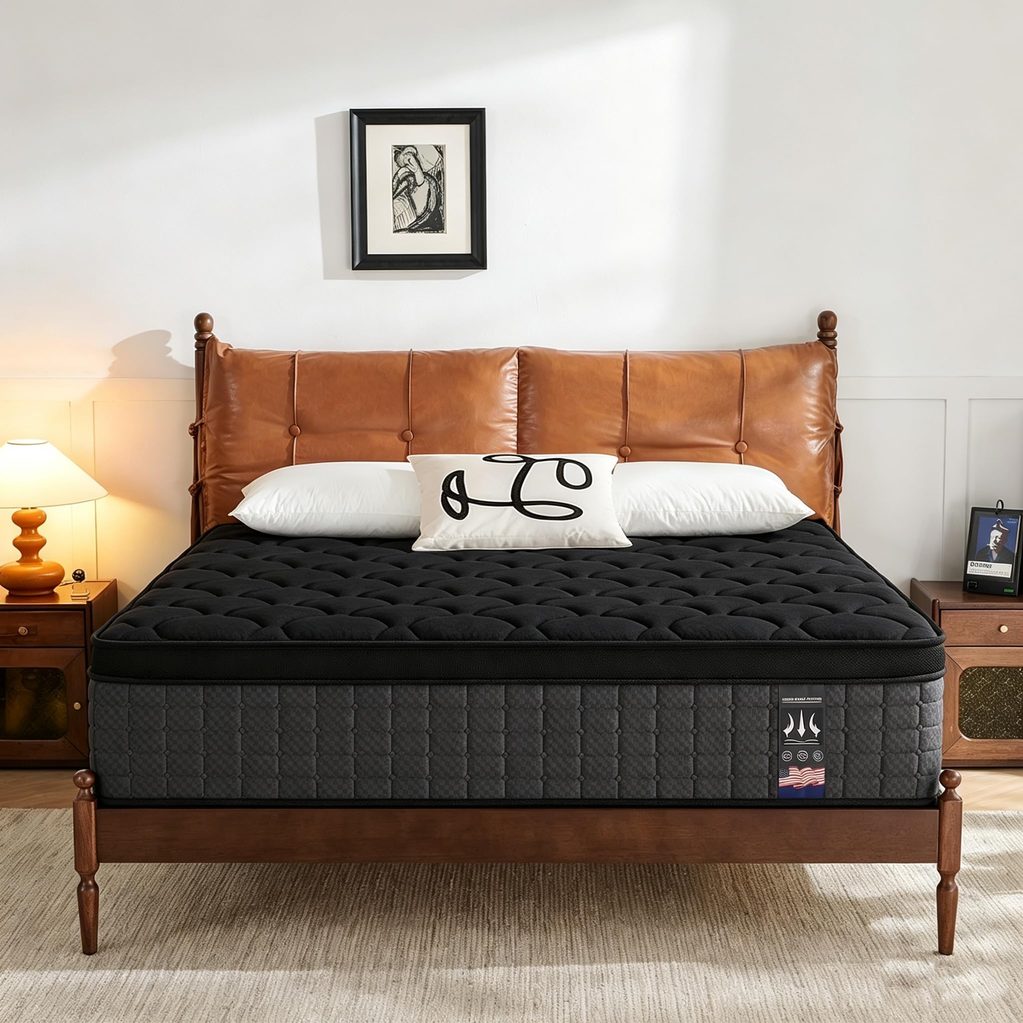 Queen Mattress 14 Inch — Medium Plush Euro Top Hybrid