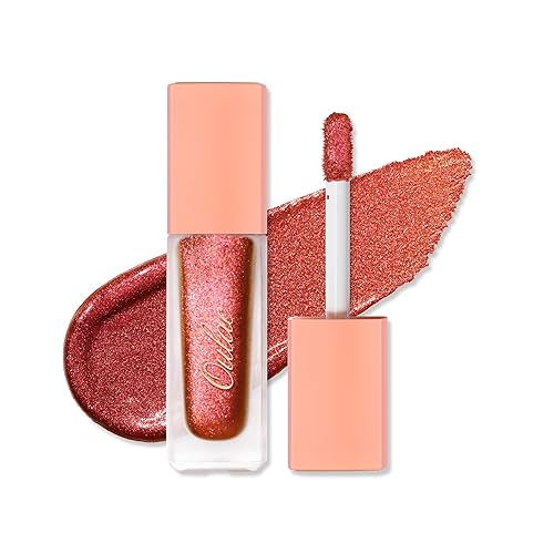 Miniatura 9 de Oulac Sombra de ojos líquida verde, sombra de ojos líquida metálica, delineador de ojos líquido, maquillaje de ojos de Navidad, acabado transparente