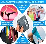 Booty Resistance Bands - Exercise Belt Band. Perfect for Home Gym Workout. Build, Lift and Tone Your Glutes. Includes Carry Bag and Fitness Planner eBook