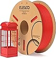 ELEGOO PLA Filament 1.75mm Red 1kg, 3D Printer Filament Dimensional Accuracy +/- 0.03mm Carton Spool 3D Printing Filament Suitable for Most FDM 3D Printers