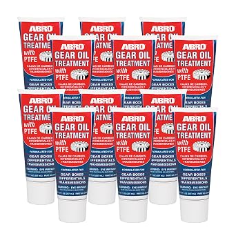 ABRO Gear Oil Treatment, PTFE-Fortified, Friction-Reducing Additive, Minimizes Noise, Ideal for Manual Transmissions, Differentials, Gear Boxes 12