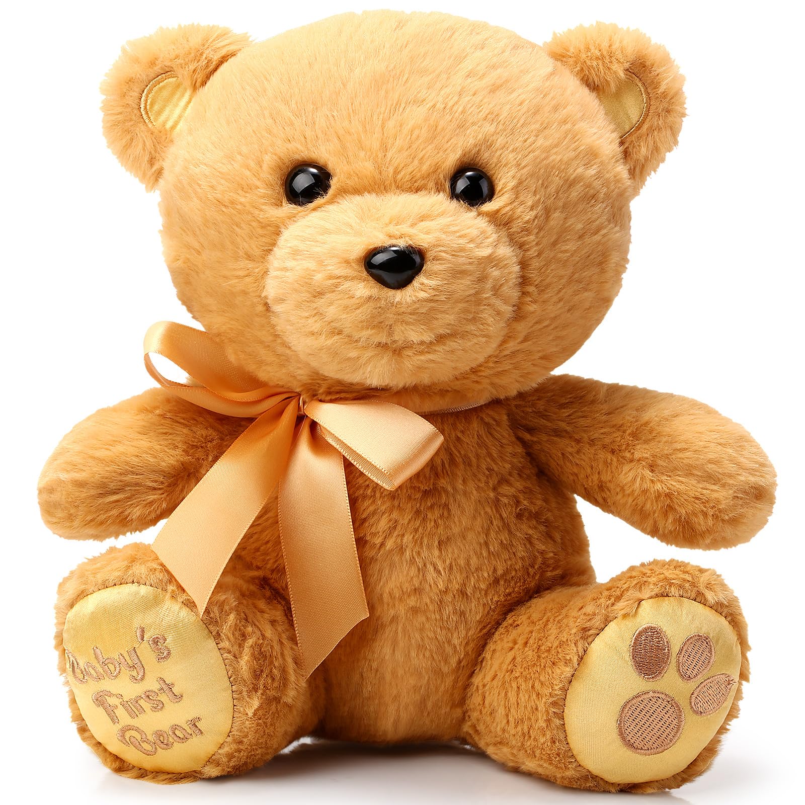 Chalyna10 Inch Bear Stuffed Animal Gift First Bear Baby Shower Plush Toy for Wedding Birthday Teacher Graduation Gift(Brown)