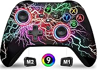 Vista 1 de Controlador inalámbrico Switch Pro para Nintendo Switch ControllerSwitch LiteSwitch OLED, luz LED multiplataforma Windows PC IOS Android Switch