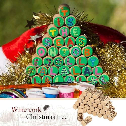 Miniatura 3 de Qunclay 800 corchos de vino de madera natural, tapones de corcho para botellas de vino, proyectos de manualidades, embotellado casero resistente a