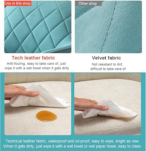 Miniatura 3 de Office Chair Gaming Chair Computer Chair Upholstered Dining Room Chairs,Modern Kitchen Chairs Accent Chairs Velvet Tufted Waiting Room Chairs with