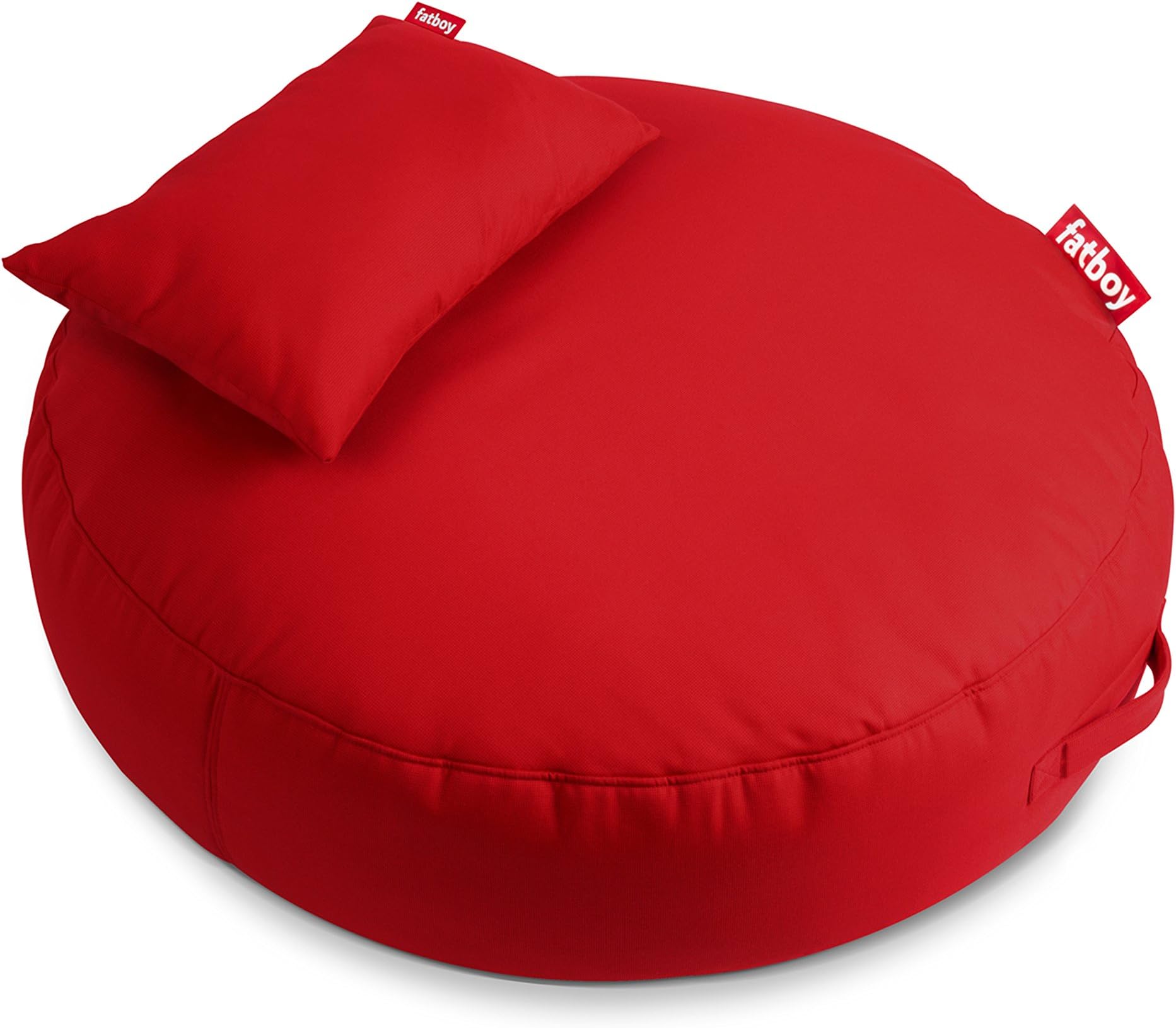 Fatboy Pupillow Indoor Outdoor Bean Bag Pouf Ottoman and Seat, Red