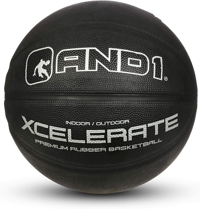 AND1 Xcelerate Rubber Basketball Game Ready, Official