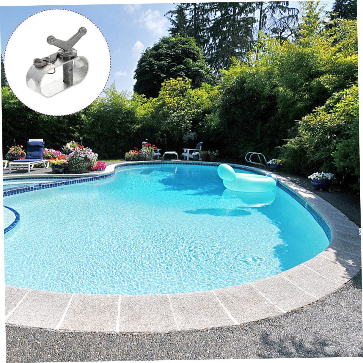 2 Poolabdeckung Seilwinden Aus Zinklegierung – Mit Großem Loch & Ratsche | Für Schwimmbad, Winterabdeckung & Mehr