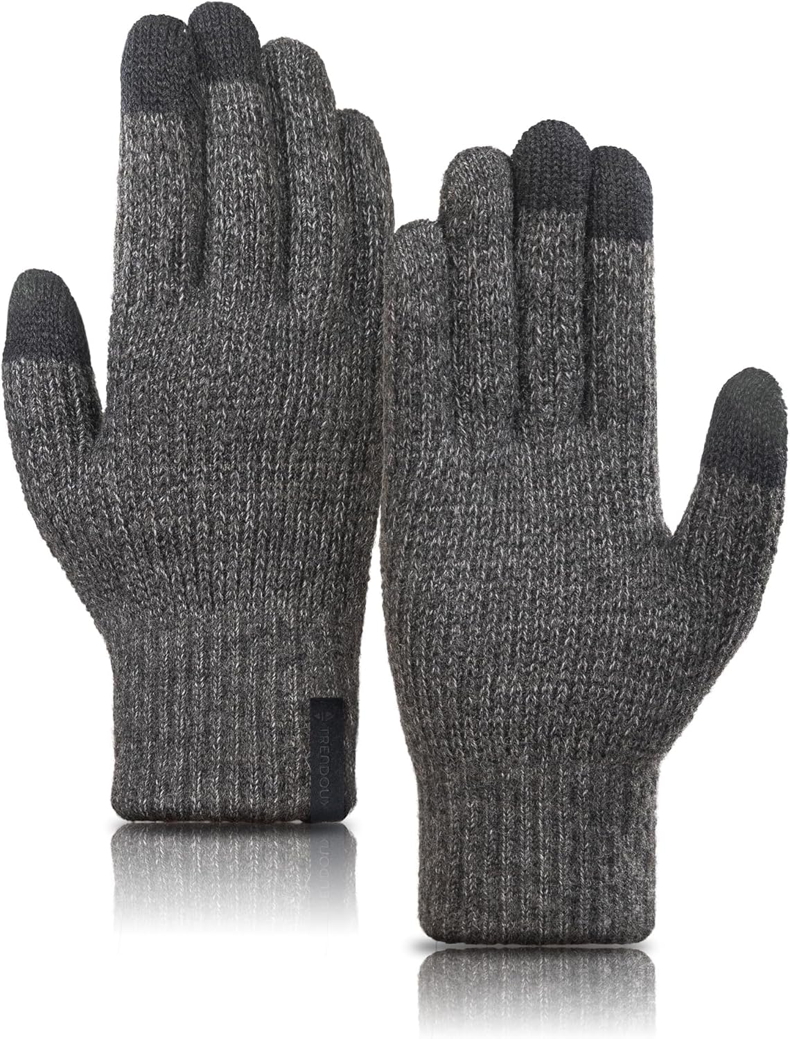 TRENDOUX Merino Wool Thick Winter Gloves for Men Women Touchscreen Fingers Stretch Warm Soft Skin-Friendly Anti-pilling TRENDOUX Merino Wool Thick Winter Gloves for Men Women Touchscreen Fingers Stretch Warm Soft Skin-Friendly Anti-pilling