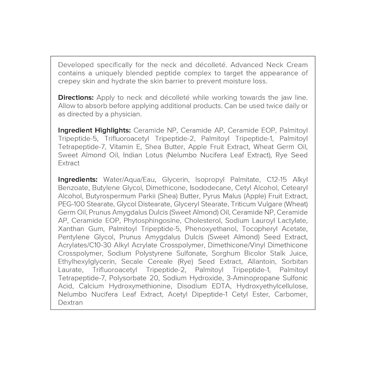 DRMTLGY Advanced Neck Firming Cream - Tightening & Lifting Sagging Skin, Peptides & Vitamin E, 1.8 oz - Image 8