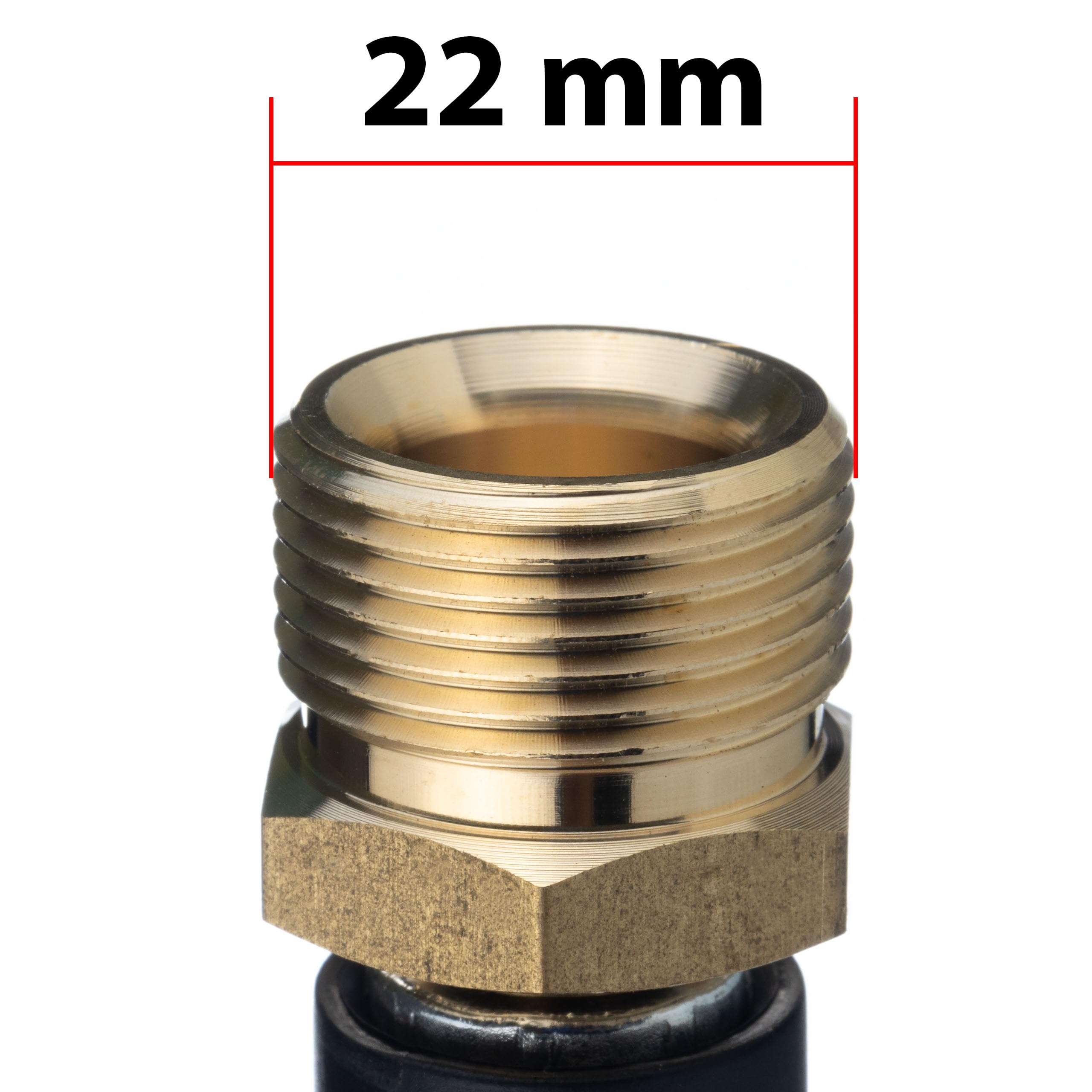 Rosfix Manguera de alta presión 15 m M22-M22 – Nylon reforzado, 200 bar, 60 °C, PVC antidesgaste | Repuesto para hidrolimpiadora compatible | Extensión flexible lavado