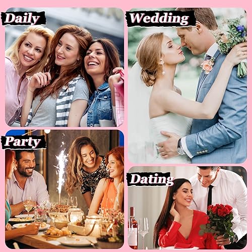 Miniatura 6 de Kit de pestañas magnéticas y delineador de ojos, pestañas magnéticas de aspecto natural 3D con 2 delineadores magnéticos y pinzas, 10 pares de