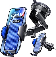 Vista 9 de VANMASS [Verdad Grado Militar] Soporte para teléfono de coche [Mejor succión y clip] Soporte para teléfono celular para salpicadero, rejilla