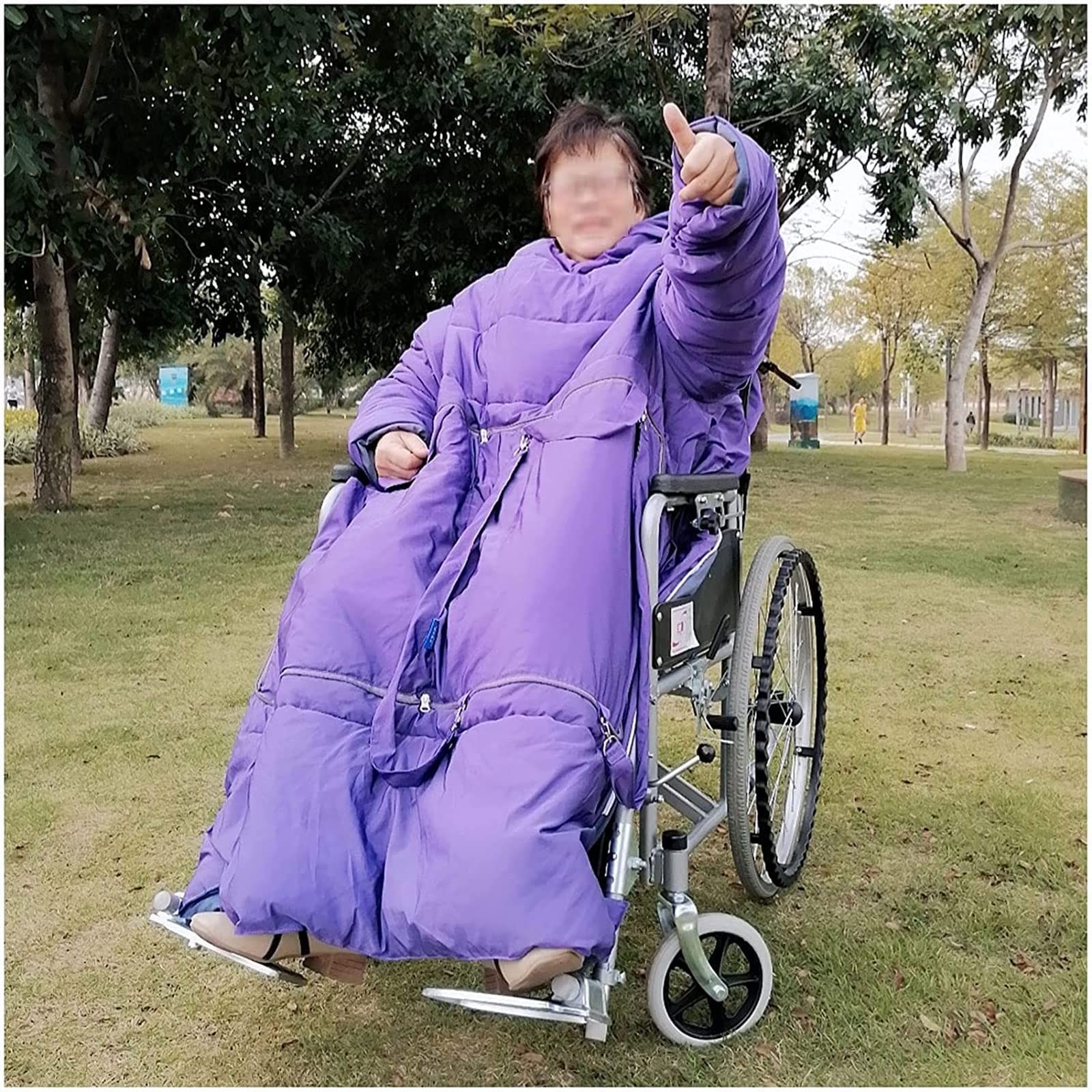Manta para Silla de Ruedas, Manta térmica para Silla de Ruedas, Manta para el Regazo para Personas Mayores, Capa para Silla de Ruedas a Prueba de Viento para Pacientes Mayores y PE