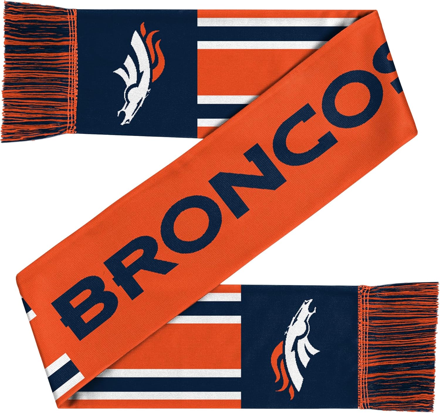 FOCO NFL Unisex-Adult Officially Licensed Team Color Stripe Wordmark Primary Logo Football Neck Warmer Scarf - Image 2