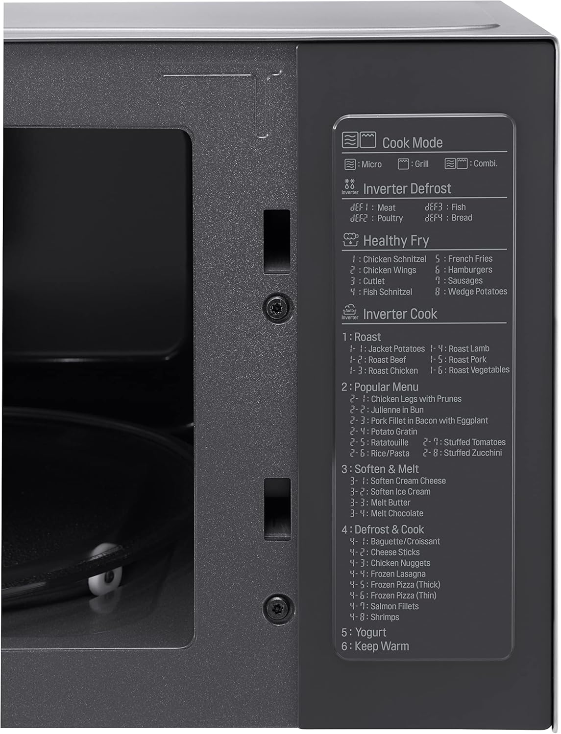 LG MH6565CPS Fuori range Microonde combinato 25L 1000W Argento, Acciaio inossidabile forno a microonde