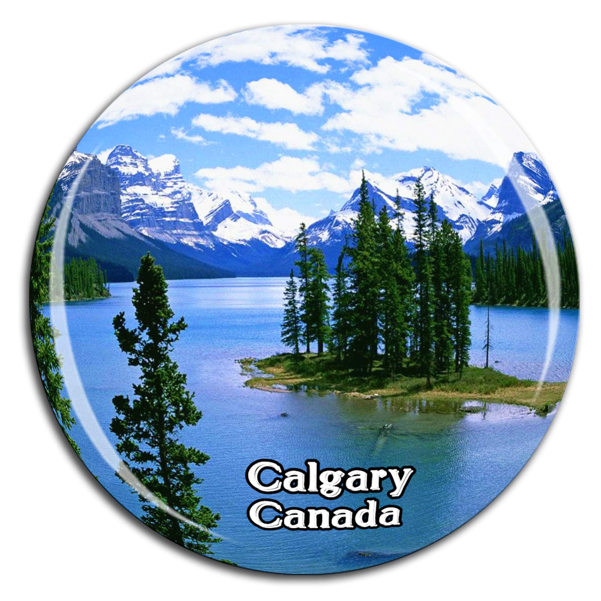 Weekino Bow River Calgary Canada Fridge Magnet 3D Crystal Glass Tourist City Travel Souvenir Collection Gift Strong Refrigerator Sticker