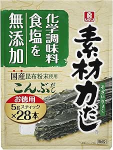 リケン 素材力だし こんぶだしお徳用 5g 28本