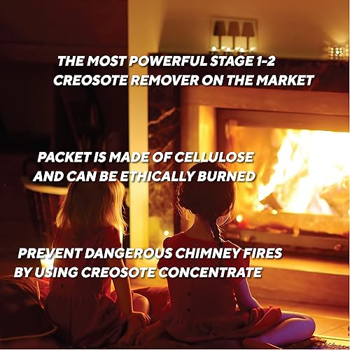 Miniatura 6 de Rutland - Concentrado de creosota, removedor de creosotas de triple potencia, limpiador de chimenea de chimenea, paquete de 20 paquetes