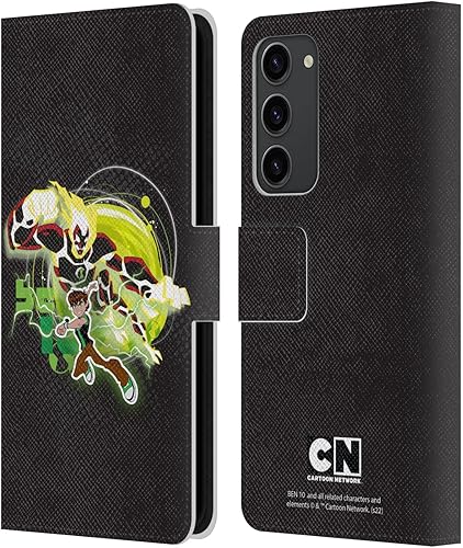 Miniatura 7 de Head Case Designs Funda de cuero con licencia oficial de Ben 10 Omniverse Omnitrix Graphics para libros, compatible con Samsung Galaxy S23+ 5G