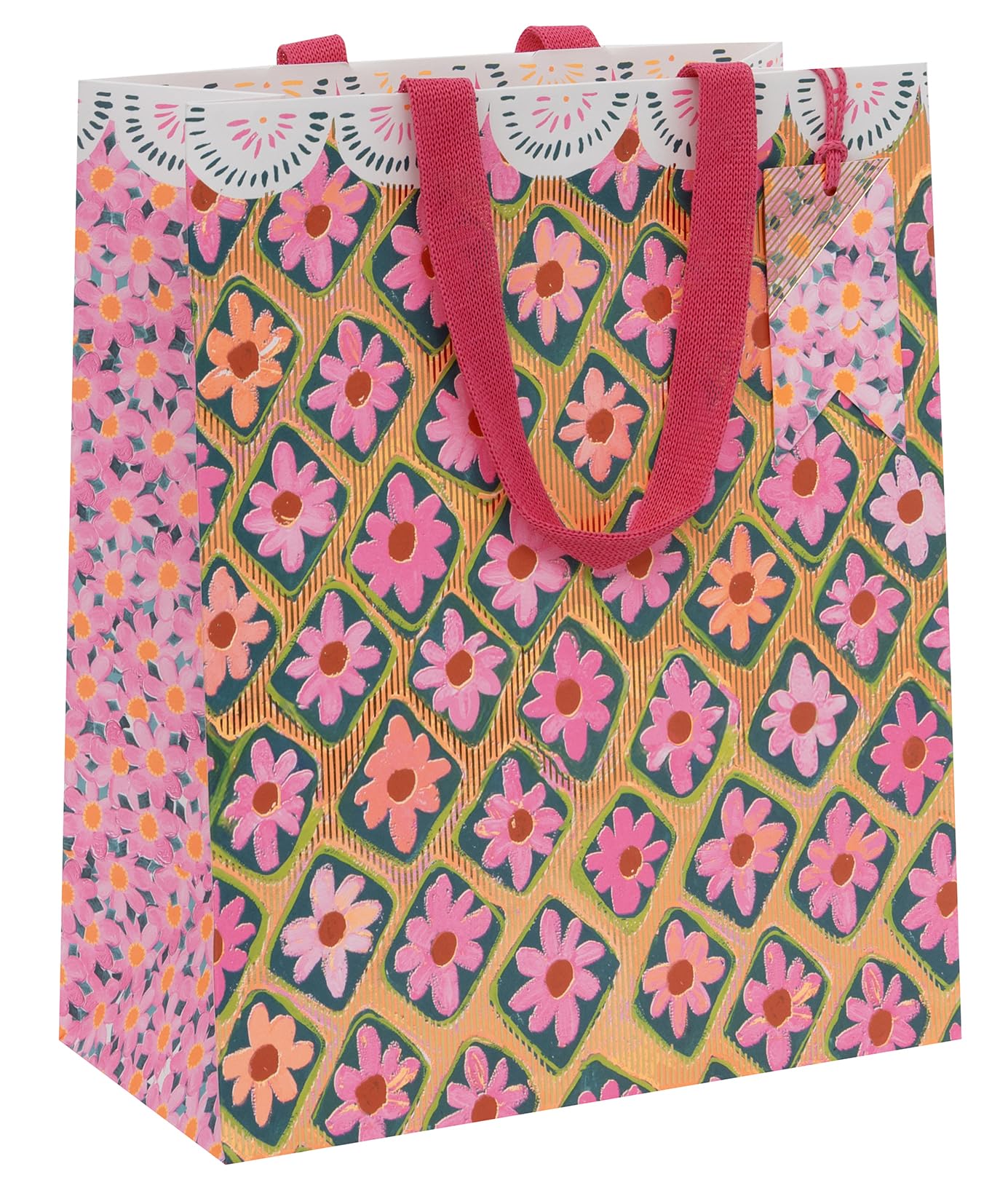Glick Large Gift Bag - Floral Fusion Design - 260 x 315 x 135mm