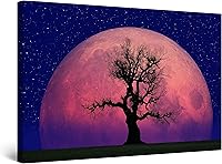 Vista 16 de Startonight Lienzo decorativo para pared, diseño de pájaros del árbol, impresión para dormitorio, 24 x 36 pulgadas