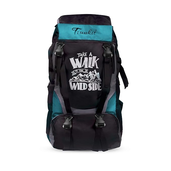 Trunkit Adventure Series Water Resistance Trekking Hiking Travel Bag with Shoe Compartment Rucksack – 55 L at Rs. 498