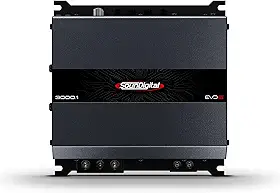 Módulo Amplificador Soundigital 3000.1 Evo 6 Classe D 1 Canal 4 Ohms Sd 3000w Rms 1c Potência Som Automotivo Carro Moto Picapes Caminhonete Suv 3.000 Wrms Sd3000.1 Sd3000.1-4 3000.1-4 Evo6