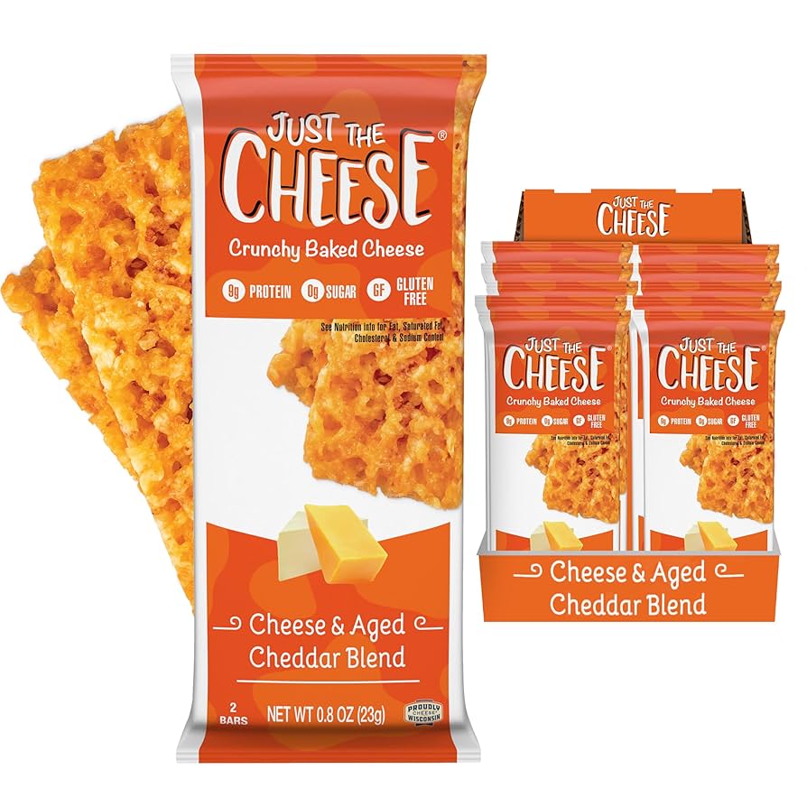 CHEESIES | Crispy Cheese Keto Snack | Gouda | 100% Cheese | No Sugar, Gluten, Carbohydrates | Protein Rich And Vegetarian | Crispy, Baked And Delicious | Multipack | 12 X 20g Bags