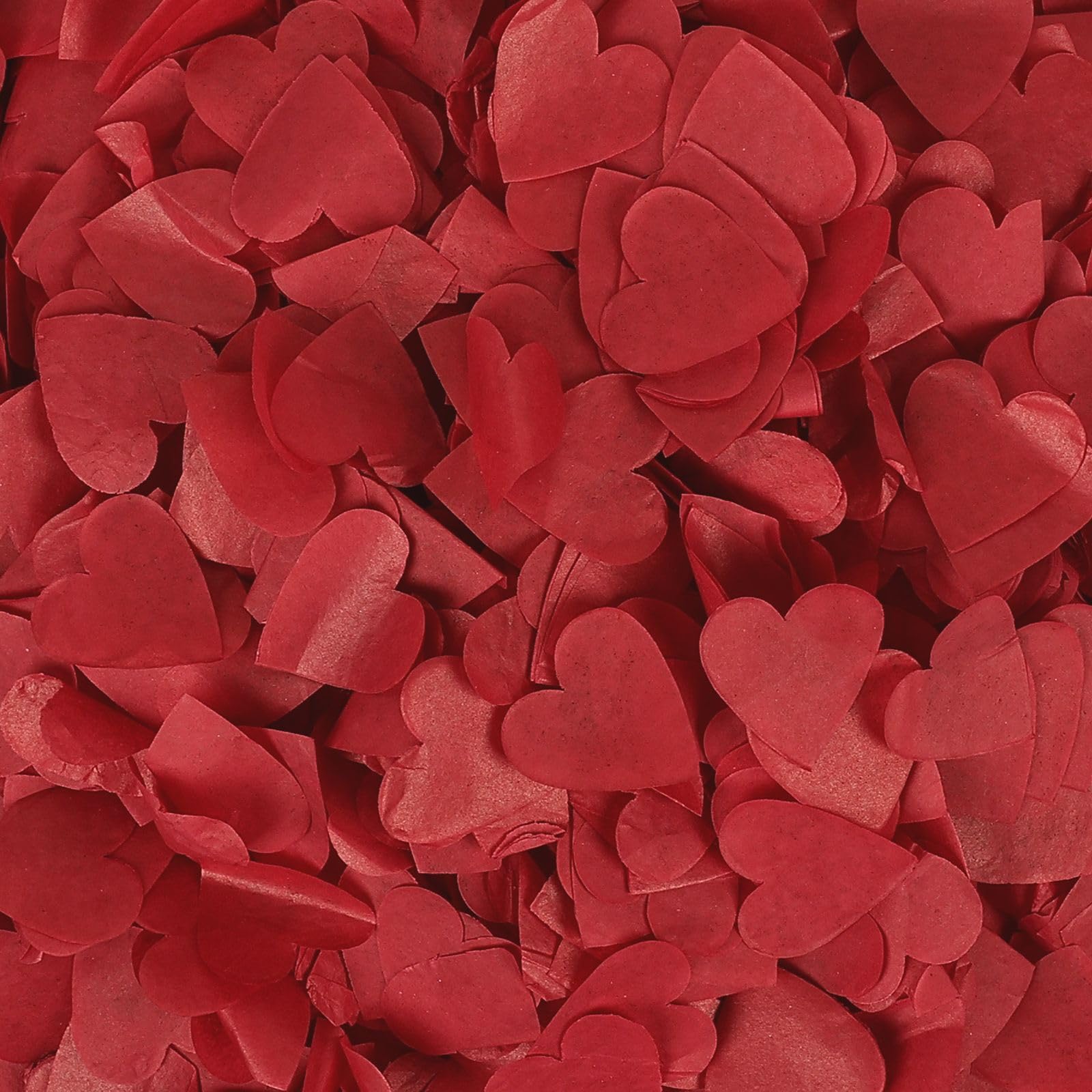 Kidsy Winsy Heart Shape Tissue Confetti Paper for Party, Valentine's Day, Wedding, Baby Shower, Balloon Decorations, Birthday Party, Gift Filler (50grm/5000Pcs, Red)