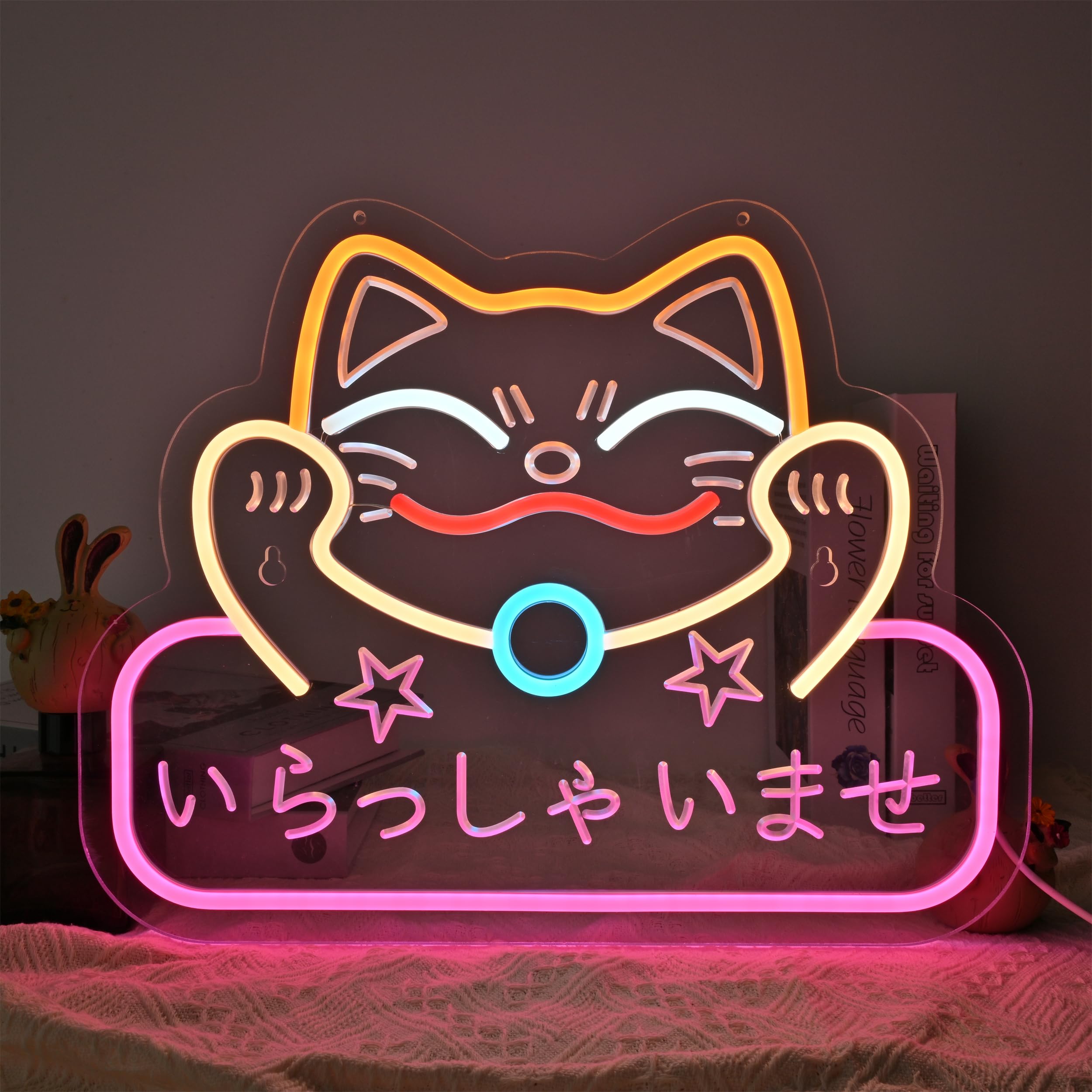 Amazon | CNBEYOUNG いらっしゃいませ ネオンサイン welcome LED 歓迎