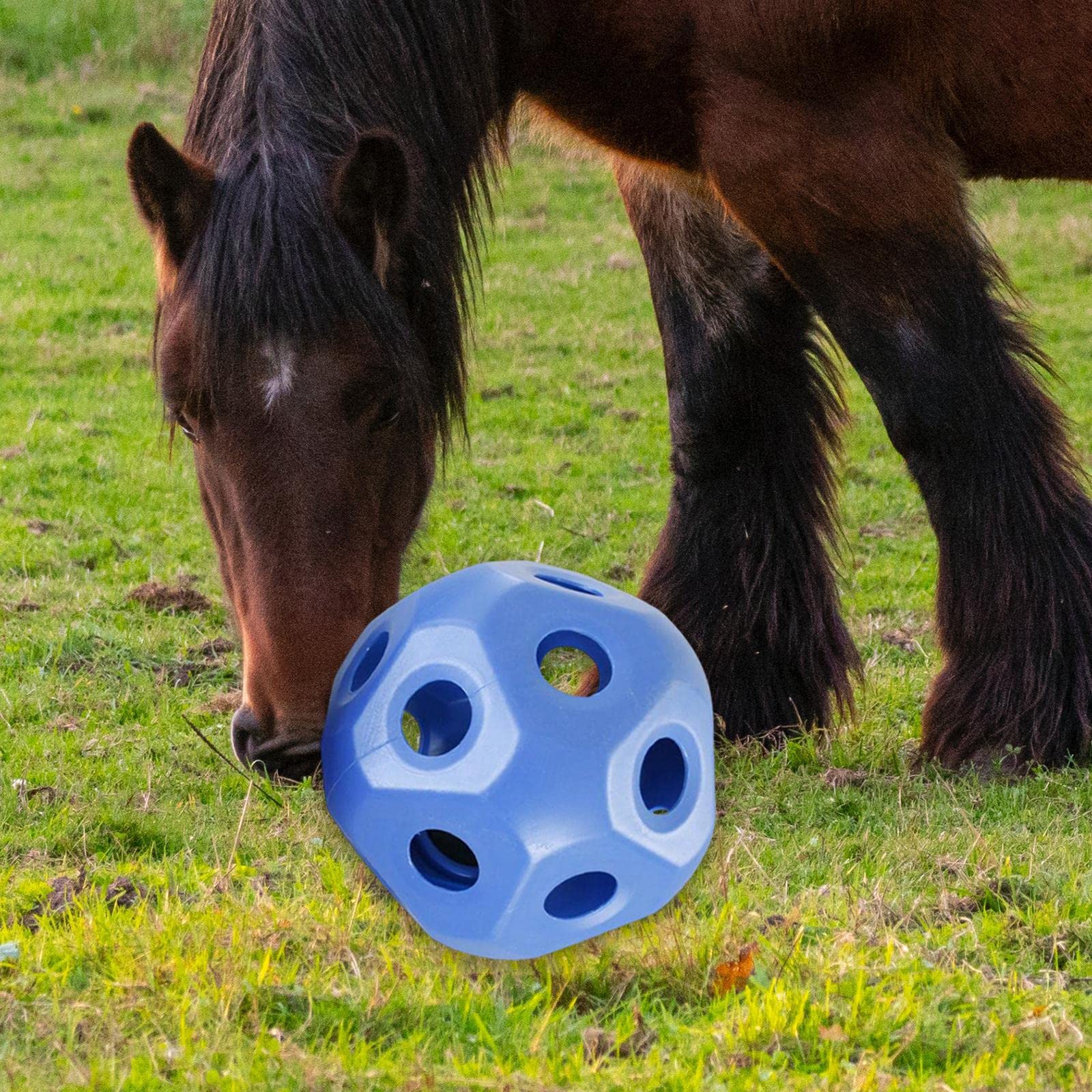 Divertida bola de regalo for caballos, juguetes for caballos, bola de heno de alimentación lenta, juguetes for comedero de caballos, alimentador de heno hueco, bola de juguete for establo de caballos,