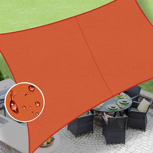 LOVE STORY Waterproof Triangle Sun Shade Sail Cannoy UV Resistant for Outdoor Patio Garden Backyard (We Make Custom Size