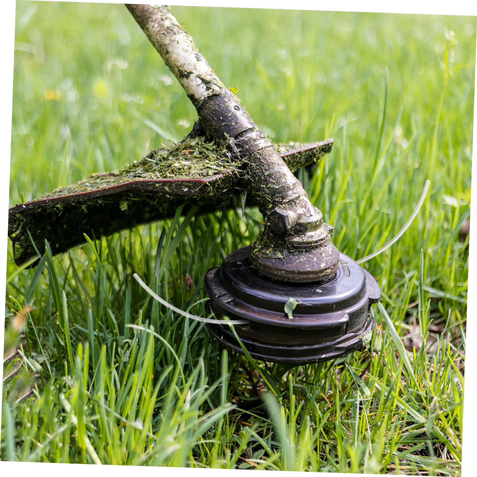 Kisangel Cinturón De Acero para Cortacésped Hilo De Nailon Resistente Accesorio para Desbrozadora para Jardinería y Mantenimiento De Césped