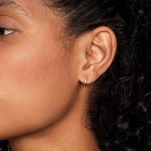 Miniatura 2 de PAVOI 14K Gold Plated, Gold Vermeil, S925 Sterling Silver Cuff Earrings Huggie Stud Small Hoop Earrings for Women