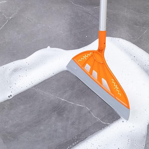 Miniatura 8 de Barredora de escobas mágicas multifunción 4 en 1, limpiaparabrisas, limpiador de piso de silicona para el hogar, removedor de pelo, barredora