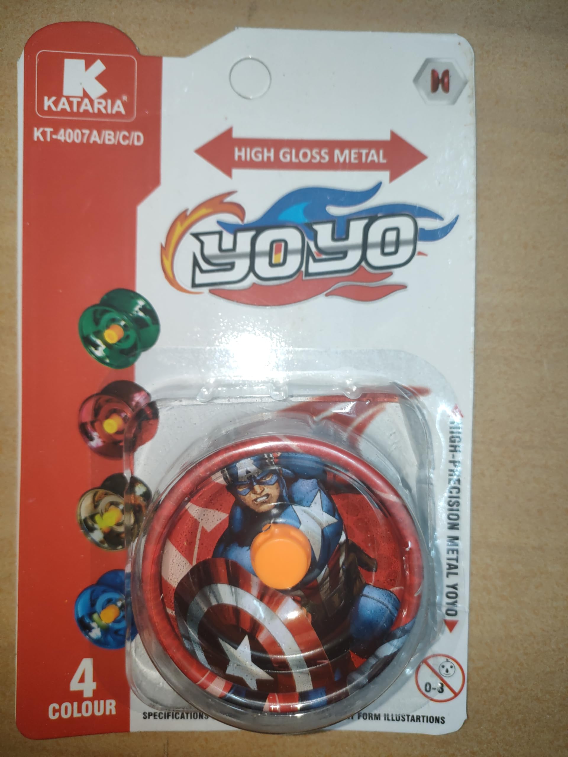 Fine Quality High Gloss high Speed Printed Metal YoYo Spiner Toy (1 pcs) (Color and Print As Per Availability/Random Print You can Recieve) Make in India 29