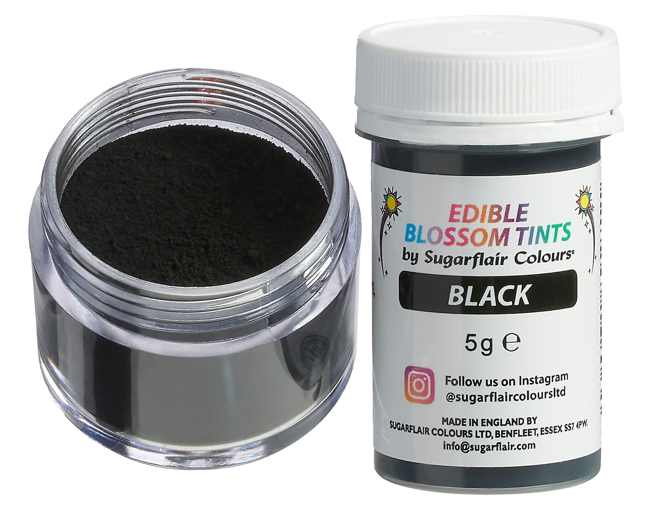 Buy Sugarflair Black Food Colouring Dust (Blossom Tint), Powder Color